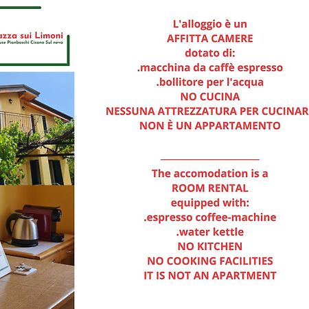 Cisano sul Neva La Terrazza Sui Limoni - Suite Degli Ospiti - Mare, Escursioni A Piedi O Bike, Falesie Per Arrampicate מראה חיצוני תמונה